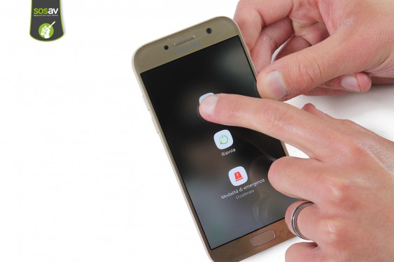 Guide photos remplacement nappe capteur proximité et luminosité Samsung Galaxy A5 2017 (Etape 1 - image 2)