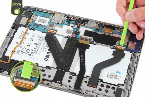 Guide photos remplacement nappe lcd Galaxy Note 10.1 (Etape 9 - image 1)