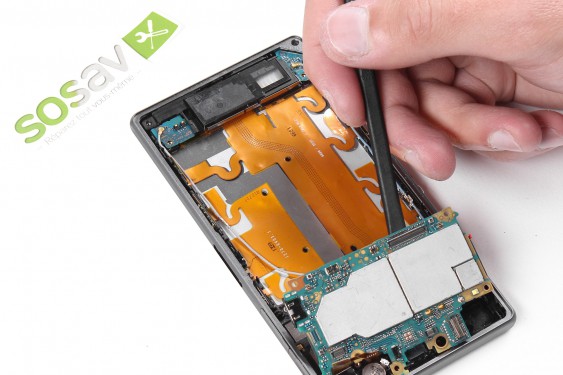 Guide photos remplacement haut-parleur interne (haut-parleur d'écoute) Xperia Z1 (Etape 14 - image 1)