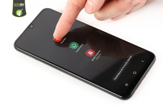 Guide photos remplacement nappe de liaison écran Galaxy M21 (Etape 1 - image 2)