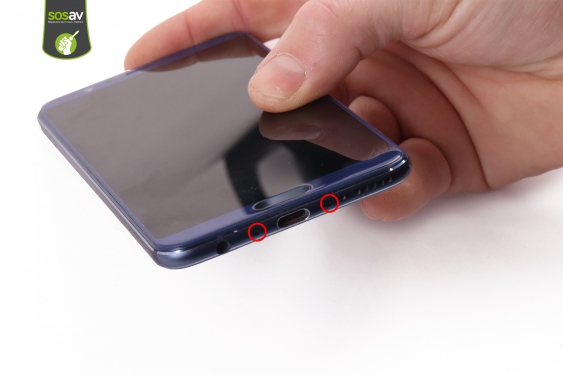 Guide photos remplacement connecteur de charge Honor View 10 (Etape 4 - image 1)