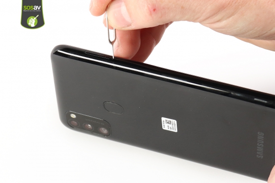 Guide photos remplacement nappe de liaison écran Galaxy M21 (Etape 2 - image 1)