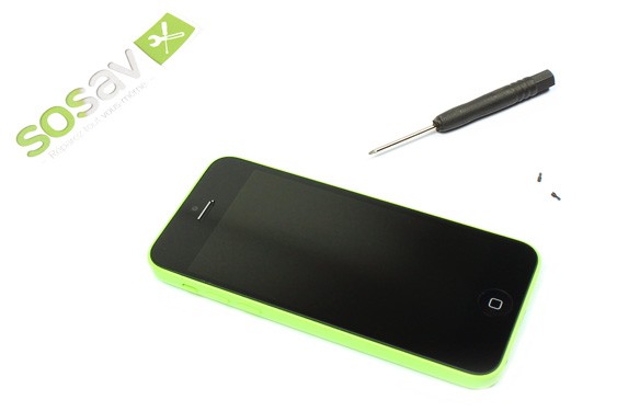 Guide photos remplacement bouton home iPhone 5C (Etape 1 - image 2)
