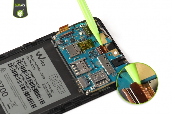 Guide photos remplacement ecran Wiko Rainbow Lite 4G  (Etape 15 - image 3)