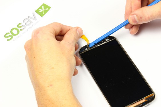 Guide photos remplacement sticker vitre Samsung Galaxy S4 (Etape 6 - image 3)