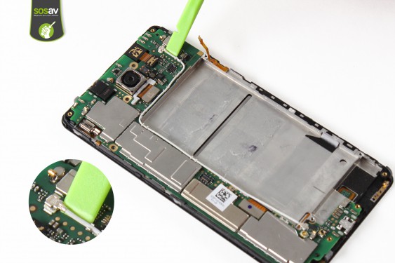 Guide photos remplacement nappe boutons power et volume Honor 7 (Etape 16 - image 3)