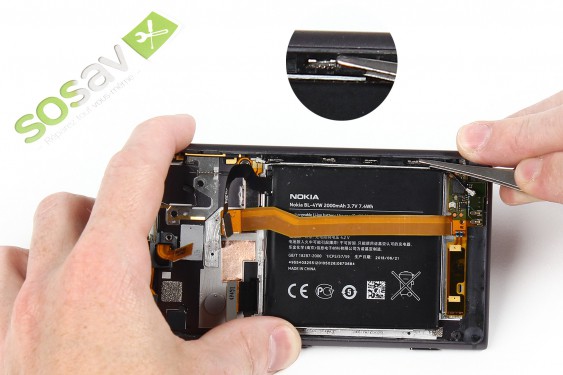 Guide photos remplacement câble interconnexion Lumia 925 (Etape 25 - image 1)