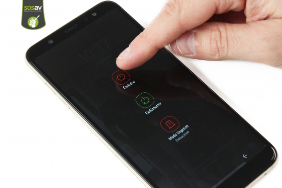 Guide photos remplacement haut-parleur externe Galaxy A6+ (2018) (Etape 1 - image 2)