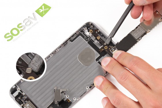 Guide photos remplacement nappe bouton power + microphone secondaire + flash iPhone 6 Plus (Etape 29 - image 1)