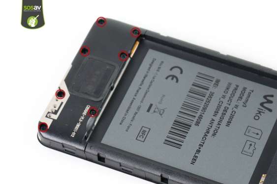 Guide photos remplacement haut-parleur externe Wiko Tommy 3 (Etape 6 - image 1)