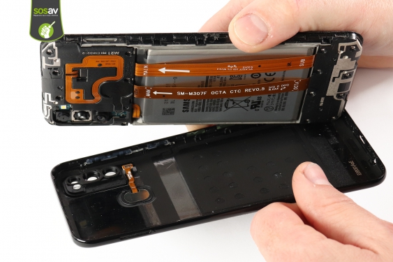 Guide photos remplacement nappe de liaison écran Galaxy M21 (Etape 5 - image 2)
