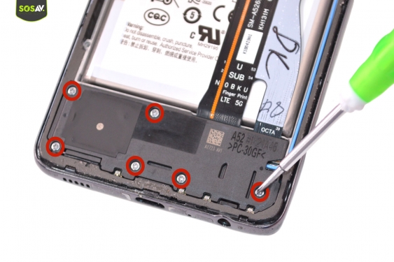 Guide photos remplacement capteur d'empreinte Galaxy A52s (Etape 7 - image 1)
