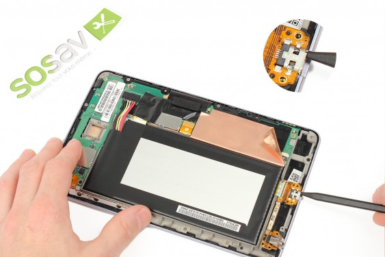 Guide photos remplacement connecteur de charge Nexus 7 1ère Génération (Etape 14 - image 2)