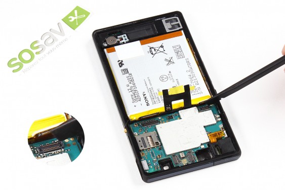 Guide photos remplacement haut-parleur interne Xperia Z (Etape 17 - image 3)