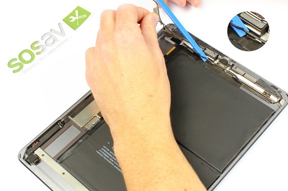 Guide photos remplacement haut-parleur gauche iPad Air 1 WiFi (Etape 22 - image 2)