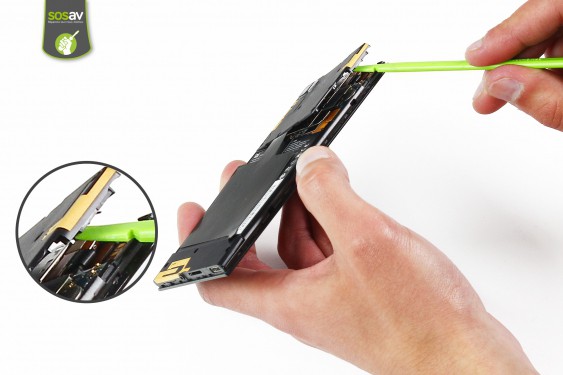 Guide photos remplacement nappe contacts prise jack / capteur proximité et luminosité Xiaomi MI3 (Etape 6 - image 2)