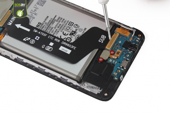 Guide photos remplacement capteur d'empreinte Galaxy A70 (Etape 12 - image 1)