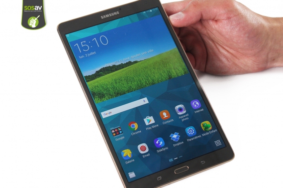 Guide photos remplacement ecran complet Galaxy Tab S 8.4 (Etape 1 - image 1)