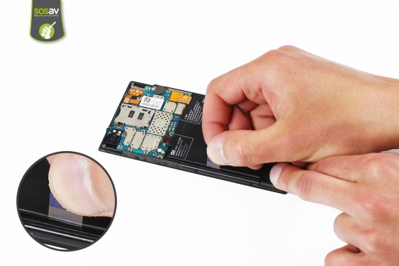 Guide photos remplacement nappe contacts prise jack / capteur proximité et luminosité Xiaomi MI3 (Etape 8 - image 1)