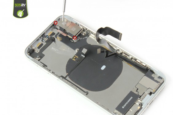 Guide photos remplacement  nappe bouton power / flash / microphone video iPhone X (Etape 32 - image 1)
