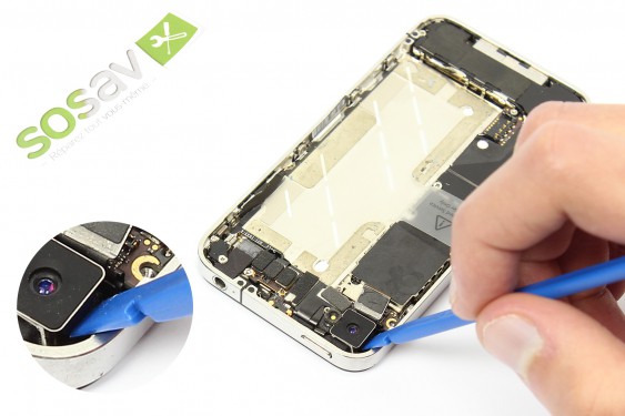 Guide photos remplacement nappe prise jack, boutons volume et vibreur iPhone 4 (Etape 10 - image 3)