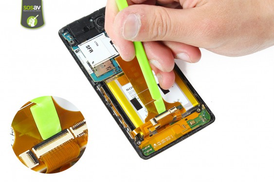 Guide photos remplacement haut-parleur interne Xperia T (Etape 11 - image 3)