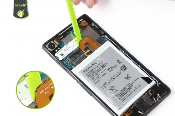 Guide photos remplacement antenne sub4 Xperia Z3 (Etape 9 - image 2)