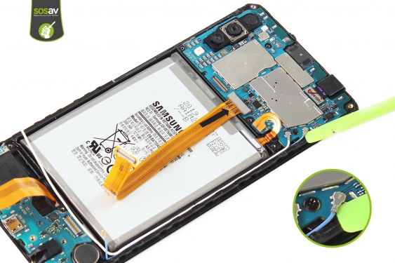 Guide photos remplacement câbles d'interconnexion wifi / gsm Galaxy A7 (2018) (Etape 17 - image 1)