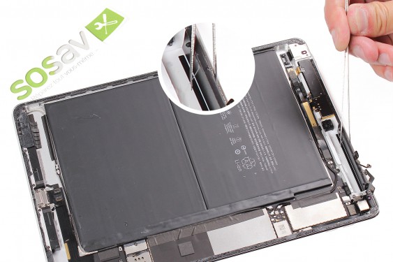 Guide photos remplacement nappe bouton power/microphone secondaire iPad Air 2 3G (Etape 17 - image 1)