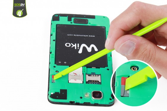 Guide photos remplacement carte microsd Wiko Rainbow 4G (Etape 4 - image 1)
