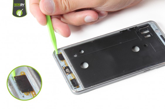 Guide photos remplacement nappe bouton home + touches tactiles + prise jack Samsung Galaxy J5 2016 (Etape 24 - image 1)