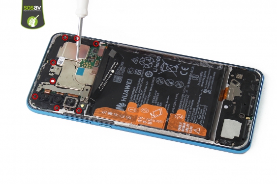 Guide photos remplacement haut-parleur interne Huawei P30 Lite (Etape 12 - image 1)