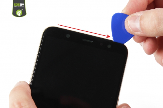 Guide photos remplacement haut-parleur externe Galaxy A6+ (2018) (Etape 8 - image 1)