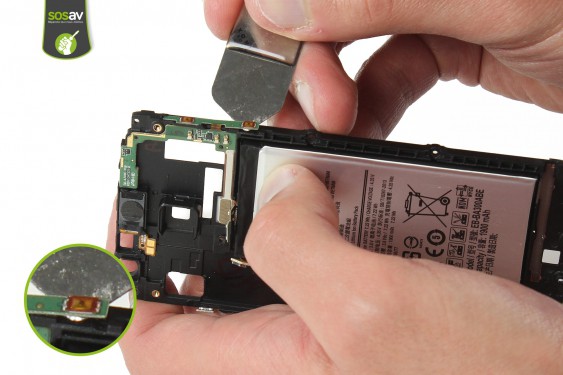 Guide photos remplacement nappe bouton volume Galaxy A3 (Etape 29 - image 2)