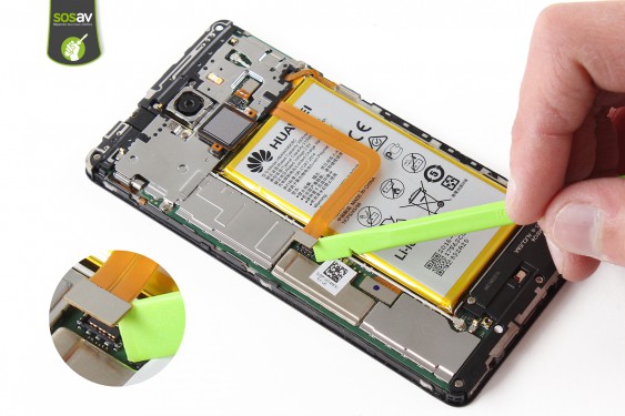 Guide photos remplacement nappe boutons power et volume Honor 7 (Etape 6 - image 2)