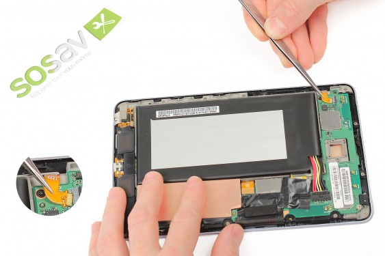 Guide photos remplacement nappe bouton Nexus 7 1ère Génération (Etape 5 - image 3)