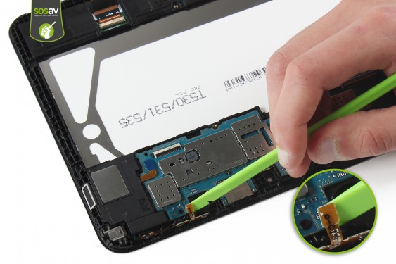 Guide photos remplacement haut-parleur gauche / prise jack Galaxy Tab 4 10.1 (Etape 18 - image 2)