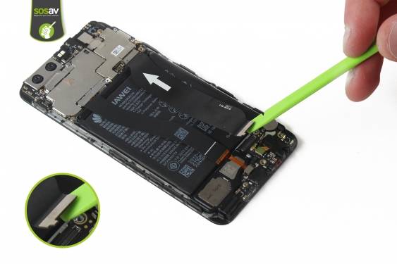 Guide photos remplacement nappe de liaison connecteur de charge Huawei P10 (Etape 13 - image 2)