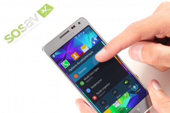 Guide photos remplacement ecran complet Samsung Galaxy Alpha (Etape 1 - image 2)