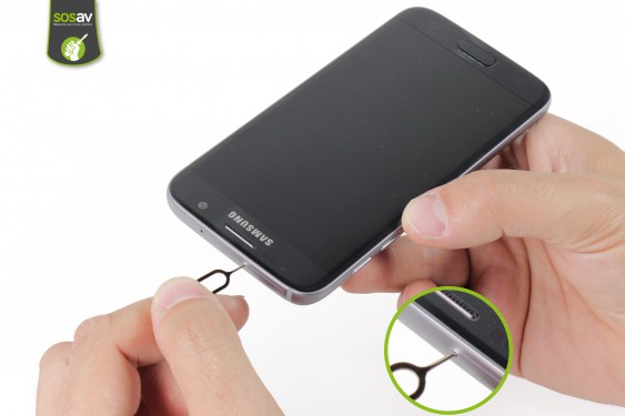 Guide photos remplacement bouton home Samsung Galaxy S7 (Etape 2 - image 2)