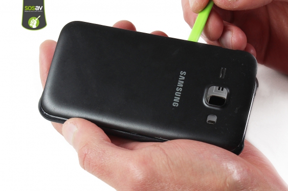 Guide photos remplacement batterie Galaxy J1 2015 (Etape 2 - image 2)