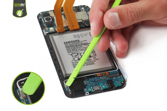 Guide photos remplacement câbles d'interconnexion Galaxy A50 (Etape 20 - image 1)