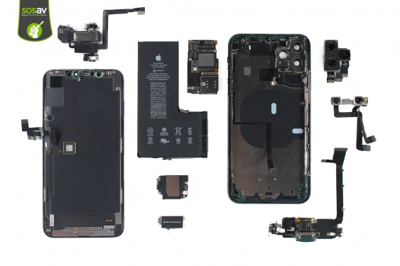 Guide photos remplacement démontage complet iPhone 11 Pro Max (Etape 23 - image 1)