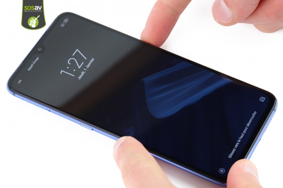 Guide photos remplacement vitre caméra + projecteur infrarouge Xiaomi Mi 9 (Etape 1 - image 1)