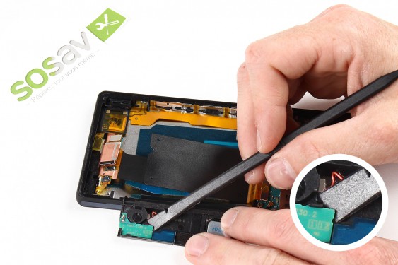 Guide photos remplacement haut-parleur externe Xperia Z (Etape 15 - image 2)