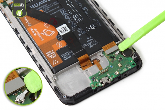 Guide photos remplacement câble d'interconnexion Huawei Y6 2019 (Etape 13 - image 1)