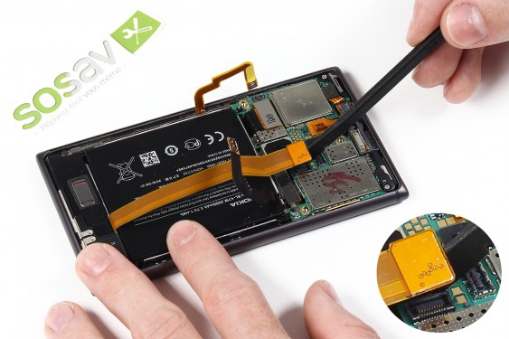 Guide photos remplacement nappe haut-parleur externe Lumia 925 (Etape 11 - image 2)