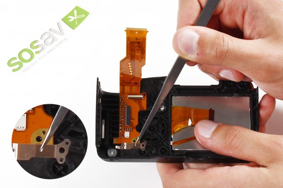 Guide photos remplacement boutons de la façade avant Canon EOS 1000D / Rebel XS / Kiss F (Etape 28 - image 2)