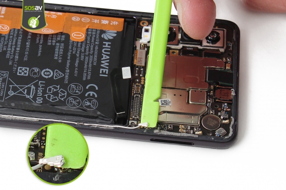 Guide photos remplacement câbles d'interconnexion Huawei P30 (Etape 20 - image 4)