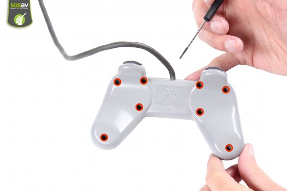 Guide photos remplacement boutons start et select Manette Playstation 1 (Non dualshock) (Etape 1 - image 2)